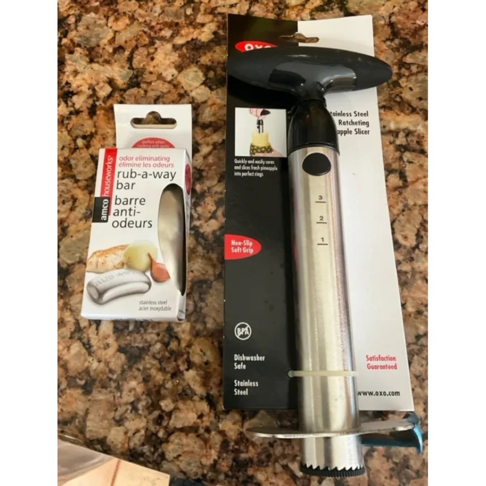 Rub Away Bar/Odor Eliminator and Pineapple Corer